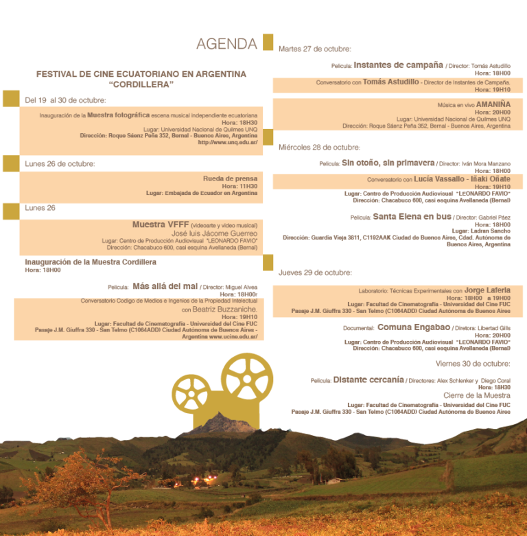 Festival Cordillera 2015 Agenda1